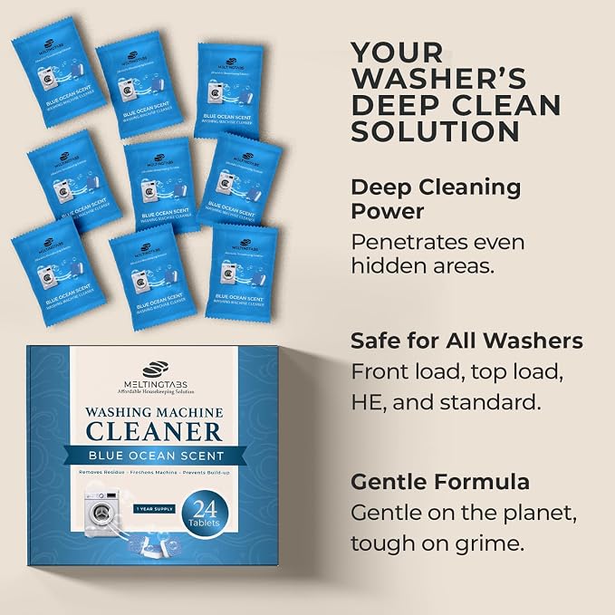 Washing Machine Cleaner Tablets – Deep Clean Washer Descale, Laundry Tub - Image 9