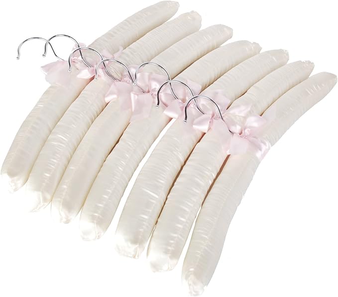 15" Luxurious Satin Padded Hangers by LOHASHome