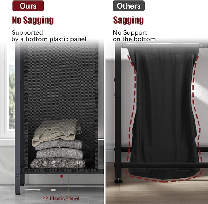 Laundry Hamper, double Laundry Basket, Laundry Sorter - Image 6