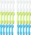 30 Pack Clothes Hanger Windproof Lock Straps – Silicone Fixing Clips Grip by Selxran