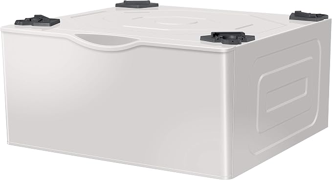 SAMSUNG 27-Inch Washer Dryer Pedestal Stand w/ Pull Out Laundry Storage Drawer - Image 9