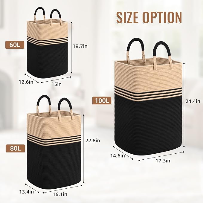Laundry Basket Hamper, Blanket Storage, Dirty Clothes Hamper - Image 5