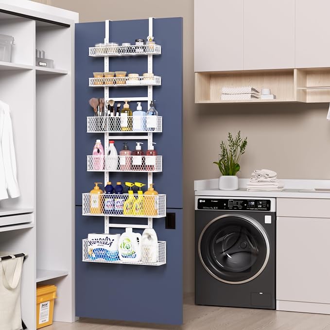 6-Tier Over The Door Pantry Organizer, Hanging Spice Rack - Image 9