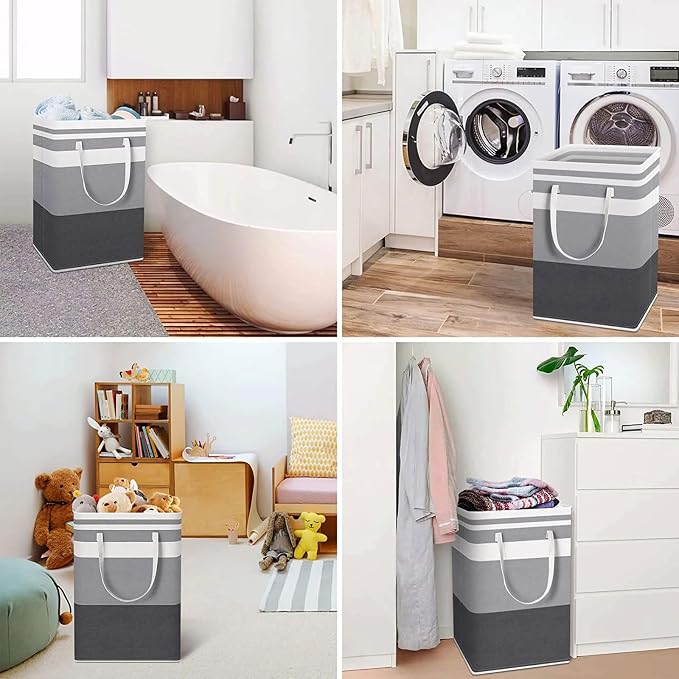 75L Laundry Basket, Large Laundry Hamper Waterproof, Freestanding Laundry - Image 6
