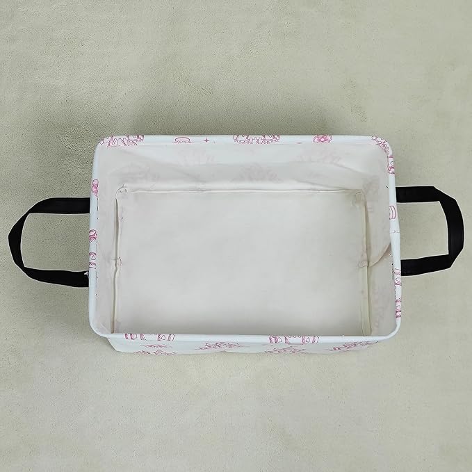 Rectangular Storage Basket Fabric Organizer Bin - Image 7
