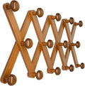 WGFKVAS Hat Rack for Wall with 14 Hooks, Solid Wooden, Expandable Coat Rack by WGFKVAS