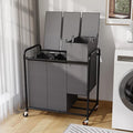 3-Compartment Laundry Cart by YKDIRECT