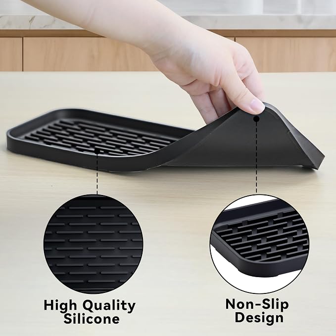 Drip Pan Compatible with Drink Dispenser, 1 Pack Silicone Tray Mat - Image 6