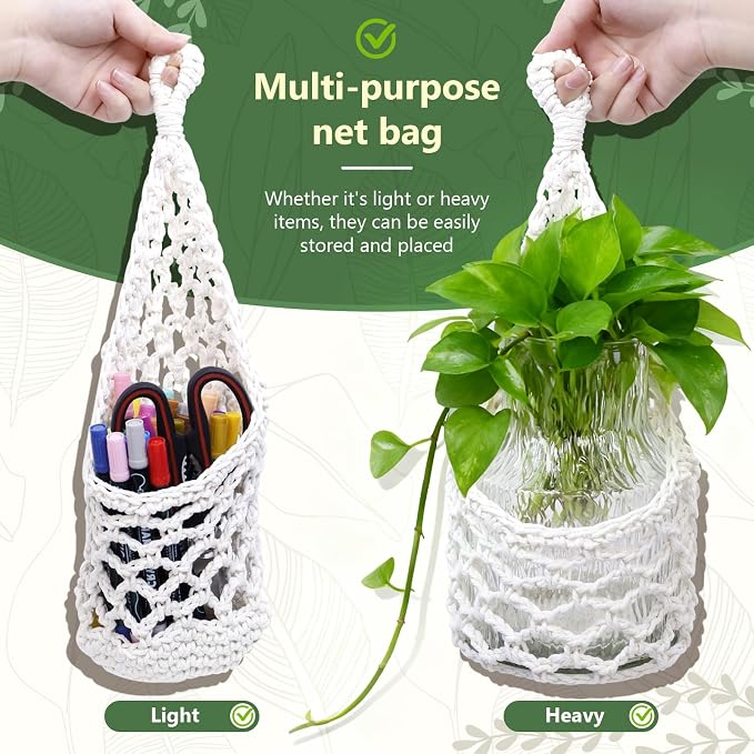 Macrame Wall Plant Hanger, Hanging Planter Basket Holder, Wall Planters - Image 2