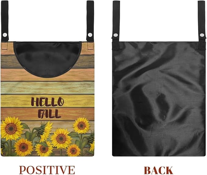 Hello Fall Sunflower Hanging Clothes Pin Bag - Image 7
