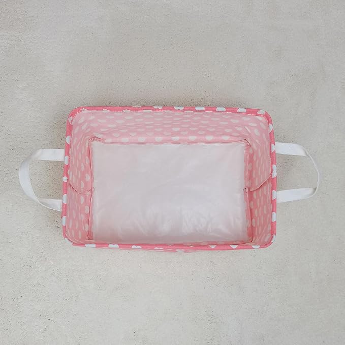 LANGYASHAN Rectangular Storage Bin Collapse Canvas Fabric Cartoon Storage Basket - Image 7