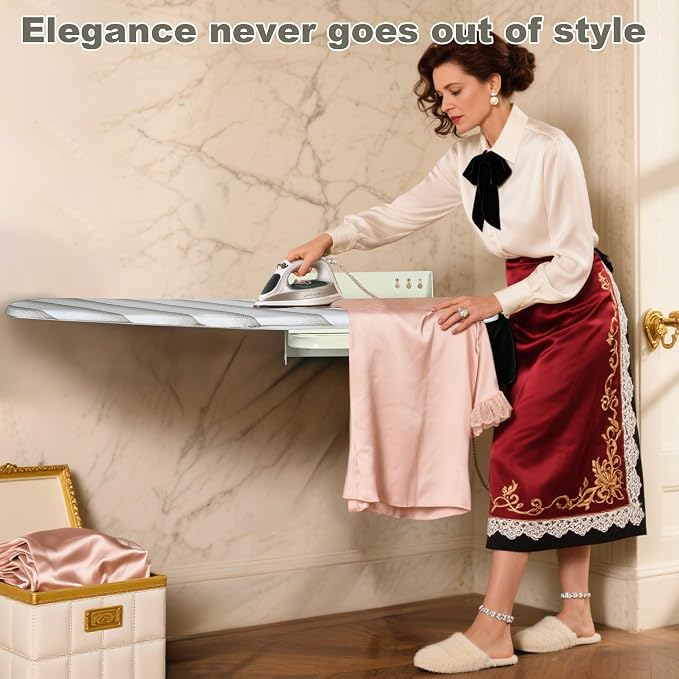 uyoyous Wall Mounted Ironing Board 37.4x11.8 inch Compact Folding Iron Board - Image 7