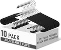 Kathfly 10 Pack Foam Padded Black Suit Hangers by Kathfly