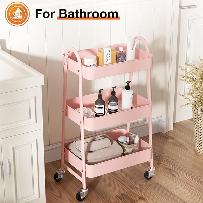 NEWBULIG 3-Tier Rolling Utility Cart - Image 5