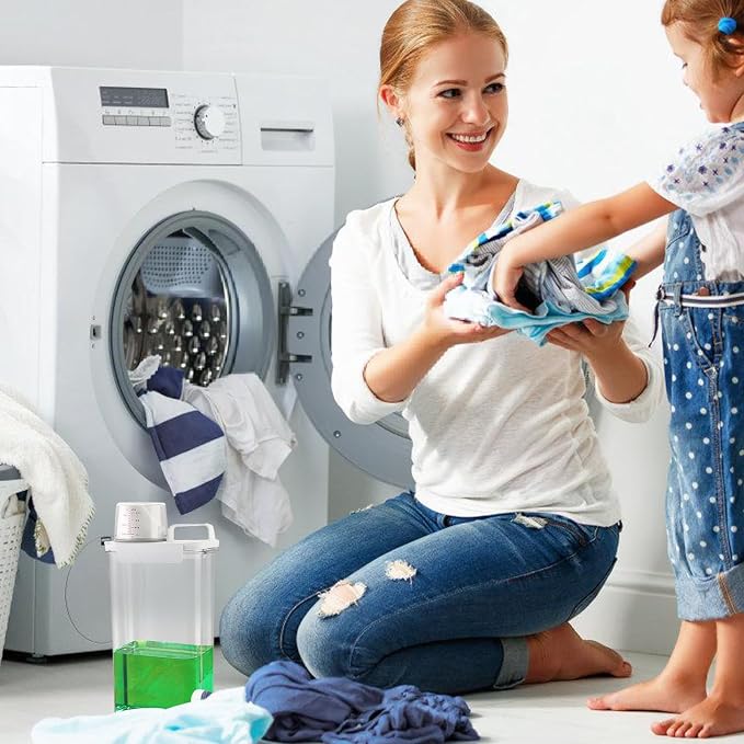 Laundry Detergent Dispenser 2300ml Laundry Detergent Bottle PVC Laundries - Image 2