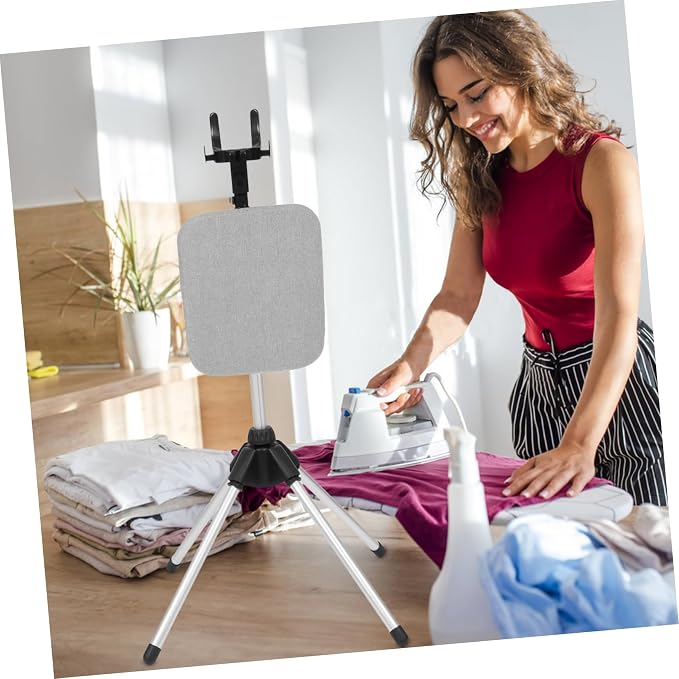 Happyyami Portable Ironing Board Steamer Rack Clothes Hanger Stand Foldable - Image 6