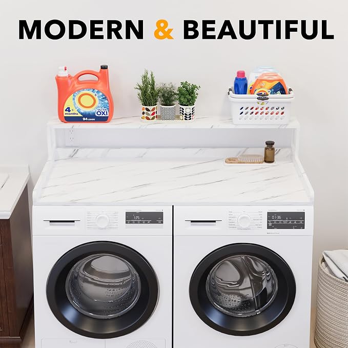 SpaceAid 2-Tier Washer Dryer Countertop, Laundry Topper - Image 6