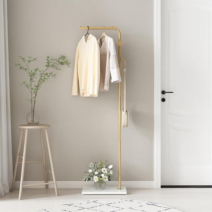 TIEOU Gold Coat Racks, Metal Coat Racks Freestanding - Image 5