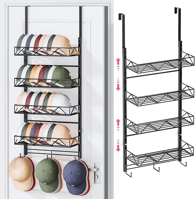 SWTYMIKI Over Door Hat Organizer by SwtyMiki-TidyHomeSweetLife