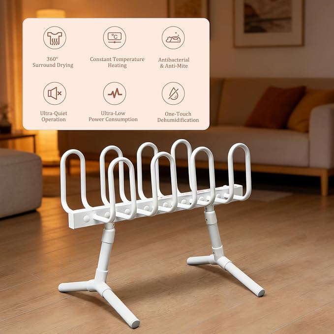 Quick Shoe Dryer & Boot Dryer, Shoe Drying Rack, Shoe Heater, Portable Shoe - Image 3