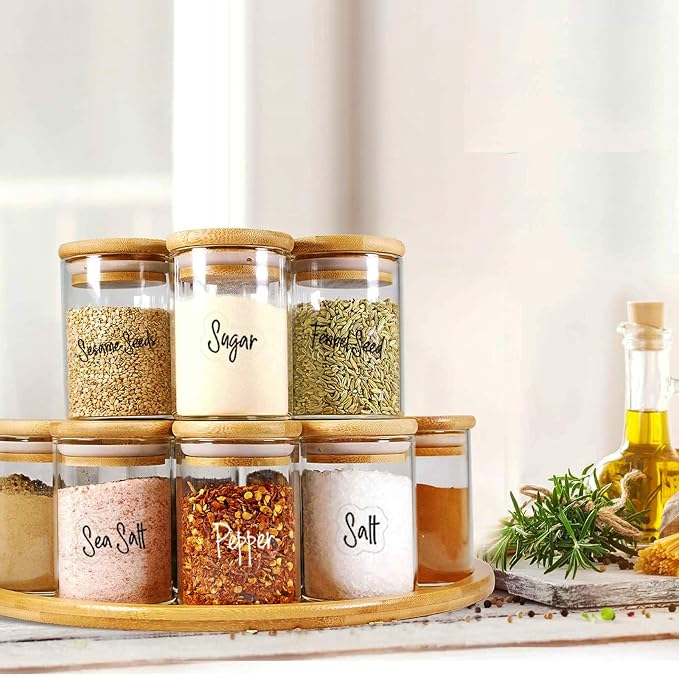 278 Pcs Clear Spice Labels Stickers Preprinted, Small-Stickable -Removable - Image 7