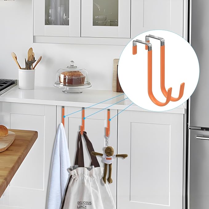 FYY Over the Door Hooks, 4 Pack Door Hangers Hooks - Image 7