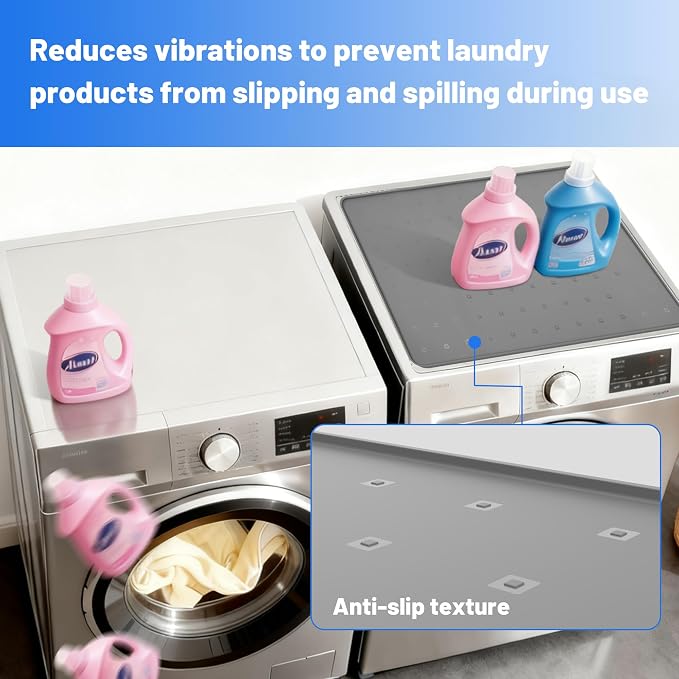 1 Pack 26" x 26" Washer and Dryer Topper, Silicone Washer Dryer Countertop - Image 4