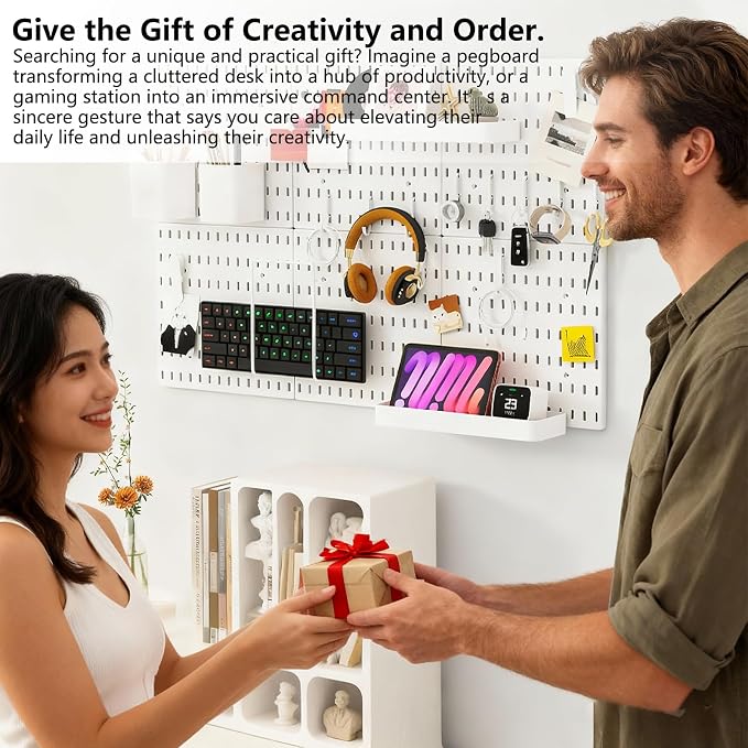 Black Pegboard Combination Kit, Wall Organizer Pegboard, Modular Hanging - Image 7
