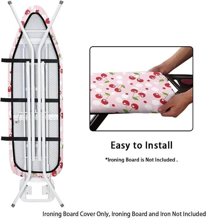 Cherry Ironing Board Cover Scorch & Stain Resistant Ironing Board Covers - Image 4