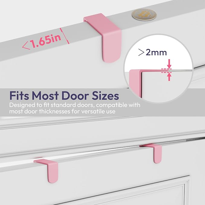 SWTYMIKI Over The Door Hooks Organizer - Image 7