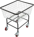 Heavy Duty Wire Laundry Cart by Unknown