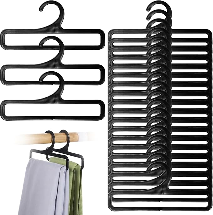 Towel Hanger, Scarf Hanger 50Pcs 6.7x3.2in Flexible Leggings Rectangular Pants by Peosaard