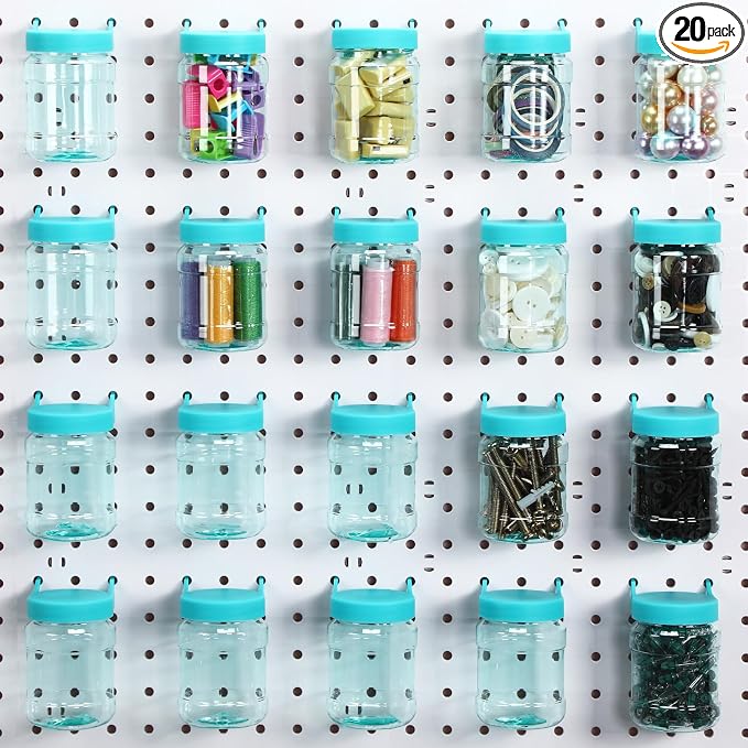 Unittype 20 Set Pegboard Organizer Accessories Peg Boards Jars by Unittype