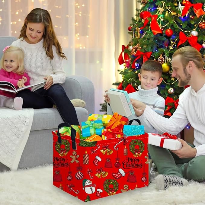 Rectangular Christmas tree Basket, Nursery Hamper, Waterproof and foldable Tree - Image 4