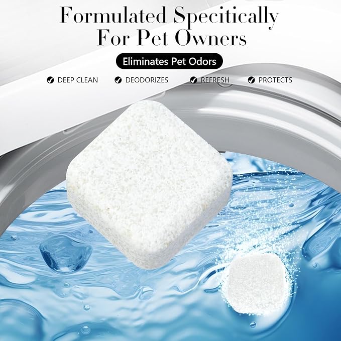 24PC Washing Machine Cleaner Tablets, Formulated - Image 5