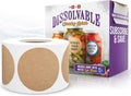 MESS Dissolvable Canning Labels, 1.5" Round, Food Storage & Containers by MESS