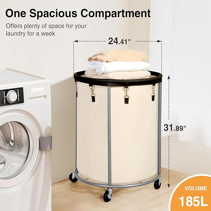STO STO Rolling Laundry Hamper - Image 4