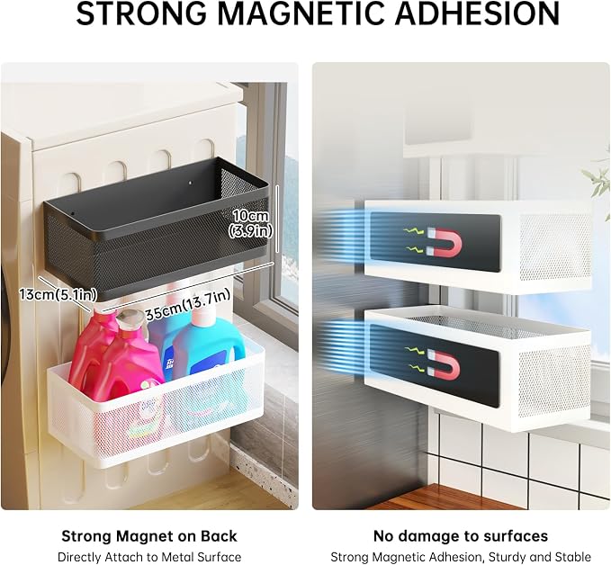 Magnetic Shelf for Washing Machine Laundry Room Magnetic Organizer Laundry - Image 4