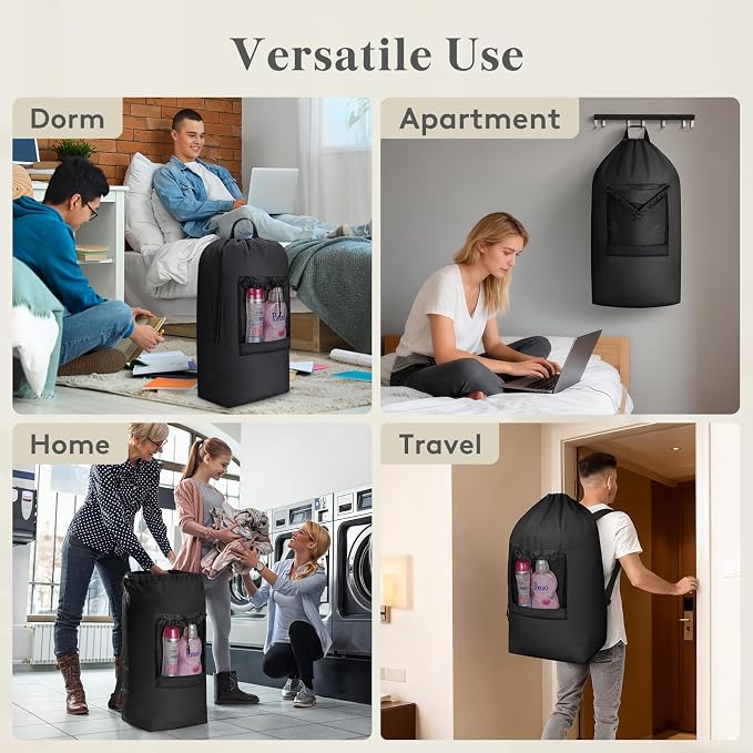 Lifewit Laundry Bag, Extra Large Laundry Backpack - Image 8