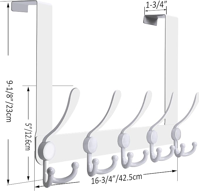 WEBI Over The Door Hooks Door Hanger Hook Rack - Image 5