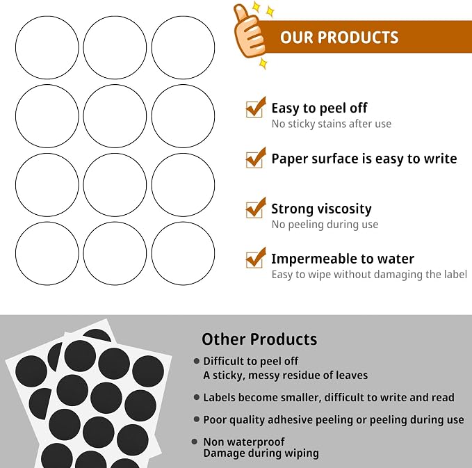 120 Pcs Labels for Jars, Pantry Labels, Food Label Stickers, Reusable - Image 3