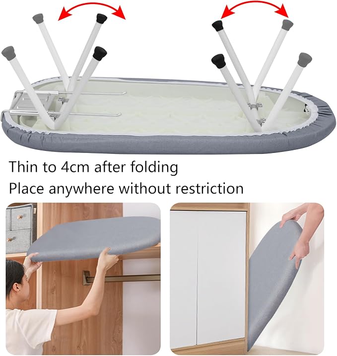 AKOZLIN Tabletop Ironing Board 23.6" L x 14''W x 7''H - Image 3