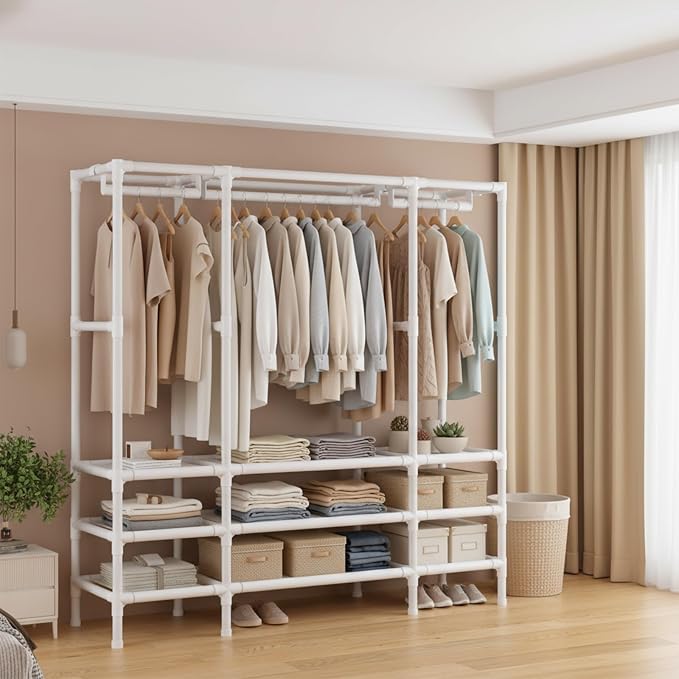 Portable Closet, Garment Rack, Heavy Duty Clothes Rack - Image 4