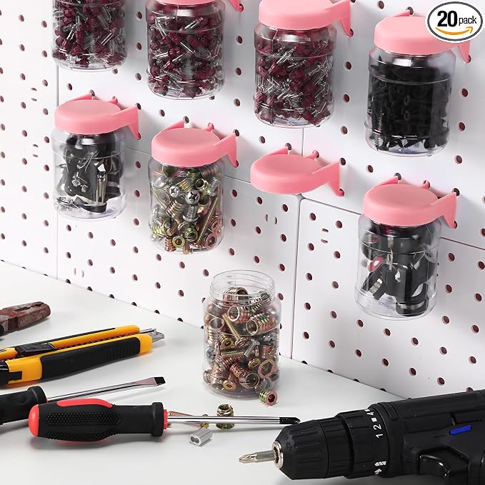 Unittype 20 Set Pegboard Organizer Accessories Peg Boards Jars by Unittype