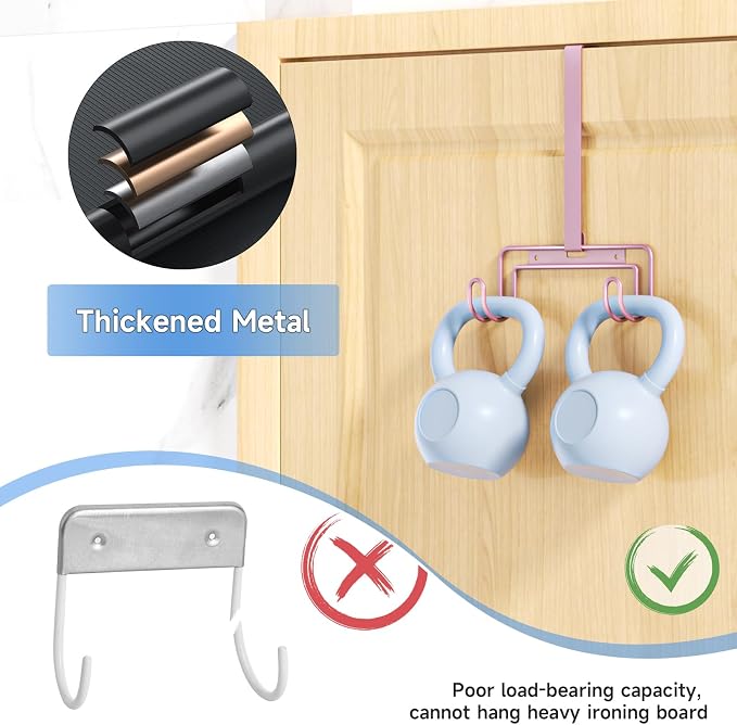 Over The Door & Wall Mount Ironing Board Hanger - Image 8