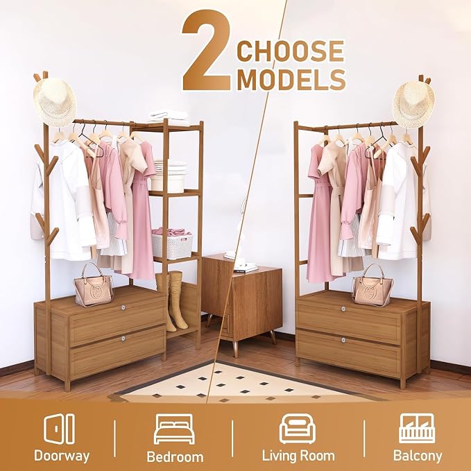 Upgraded Hanging Rack Clothing Rack - Image 7