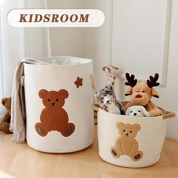 INough Large Laundry Basket Tall Baskets Storage - Image 8