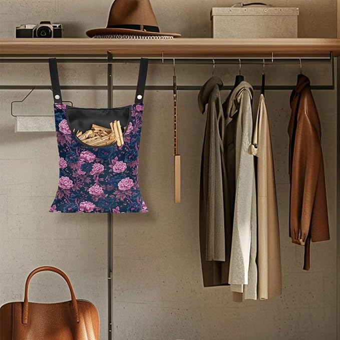 Clothespin Bag, Hanging Laundry Bag, Clothes Lines - Image 4