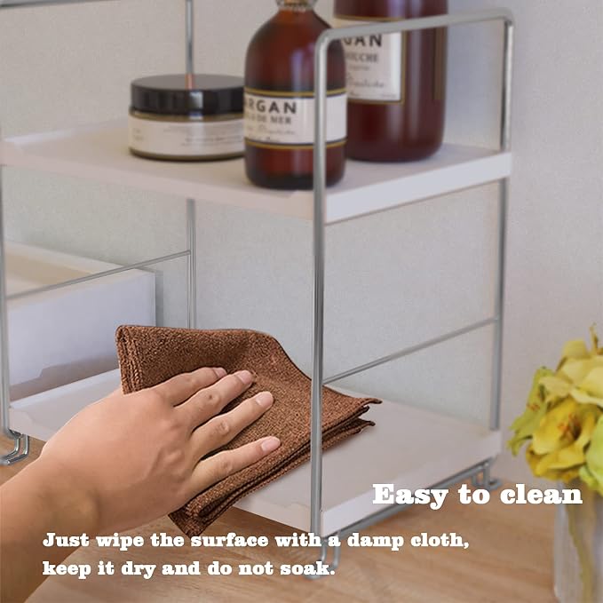 2-Tier Bathroom Countertop, Cosmetics Skincare Organizer Holder - Image 6