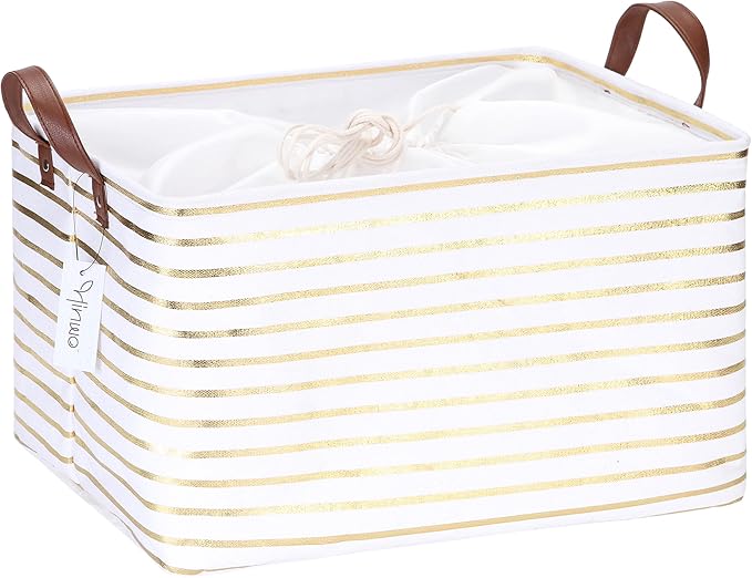 Hinwo 31L Large Storage Bins, Closet Organizers and Storage, Shelf Baskets by Hinwo
